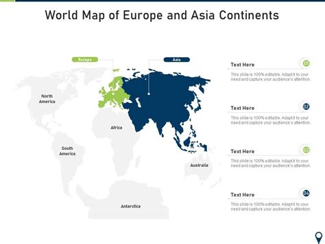 World Map Of Europe And Asia Continents Presentation Graphics