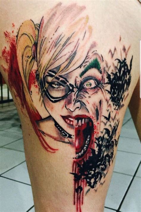 Couple Tattoos Joker And Harley Quinn Tattoo Drawings Bmp Crump