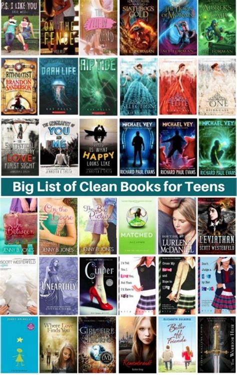 15 adventure books that kids and teens won't want to put down at bedtime. Big list of Clean books for teenagers | Back To School ...