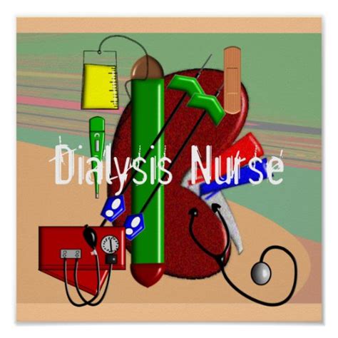 Dialysis Nurse Art Poster Zazzle