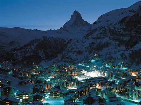 Zermatt Nights Switzerland Switzerland Tourist Attractions Places
