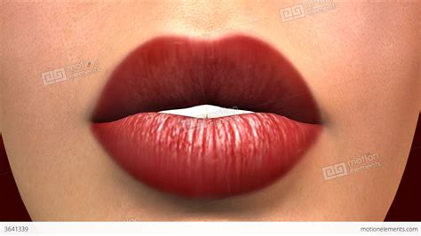 Kissing Lips Animation Stock Animation 3641339