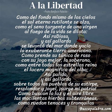 Poema A La Libertad De Pedro Bonifacio Palacios Análisis Del Poema