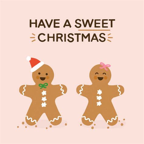 Have A Sweet Gingerbread Christmas Card Boomf