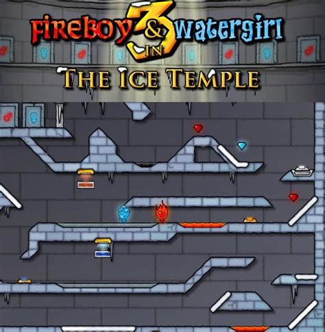 Use your arrows and w,a,s,d keys to move. Fireboy And Watergirl 3 Ice Temple walkthrough