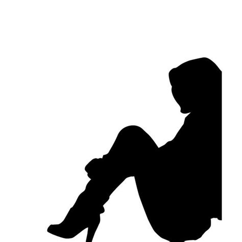 Woman Sitting Silhouette Clipart Silhouette Shadow Silhouette Girl