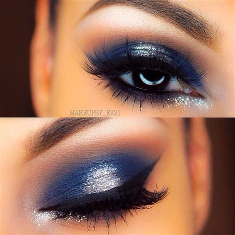 Pinterest Ndeyepins Maquillage Bleu Argenté Blue Silver Eye Makeup Eye Makeup Blue Blue