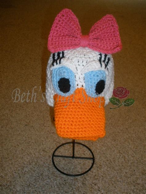 Disney Daisy Duck Crochet Hat MADE TO ORDER By Bethscraftshop Crochet