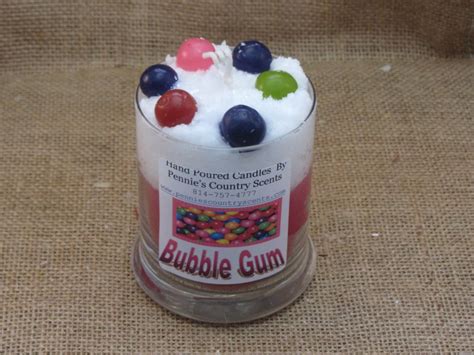 Bubble Gum Jar Candles Etsy