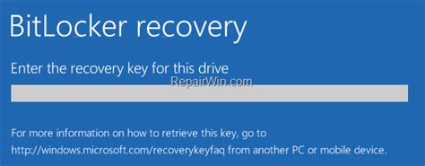 How To Use The Bitlocker Recovery Key Windows 10 Phone Bloggingplora