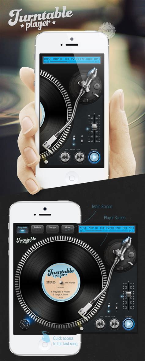 Submitted 1 year ago by studentj12. Music Apps for Mobile: 50 Beautiful Concept Designs - Hongkiat
