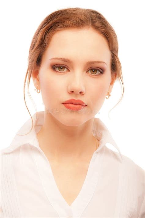 Portrait Close Up Of Young Woman Stock Image Image Of Lovely