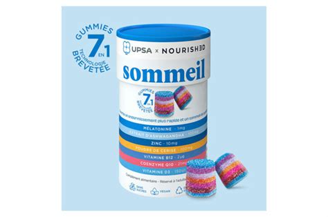 UPSA X NOURISHED Sommeil 30 Gummies 7 en 1 Sommeil de qualité Pharma Médicaments com