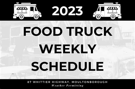 Discover The Ultimate Weekly Food Truck Schedule Mouthwatering