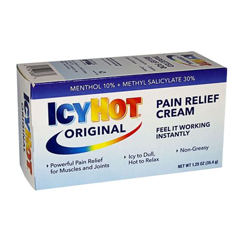 Wholesale Pain Reliever Cream Icy Hot Original Pain Relieving Cream 1 25 Oz Medical