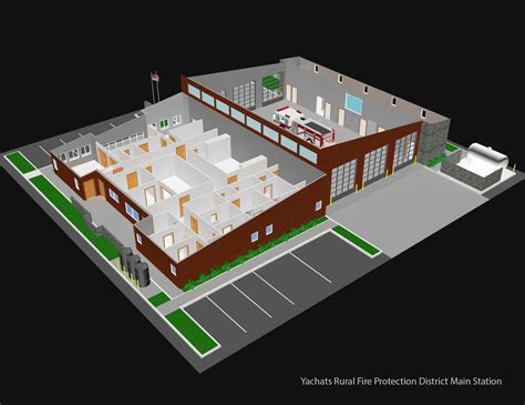 Fire Station 3d Model Cgtrader