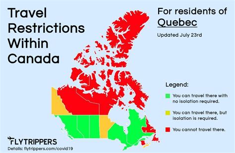 Information on who can and can't travel to canada. Map Of Coronavirus Travel Restrictions For Canadian ...