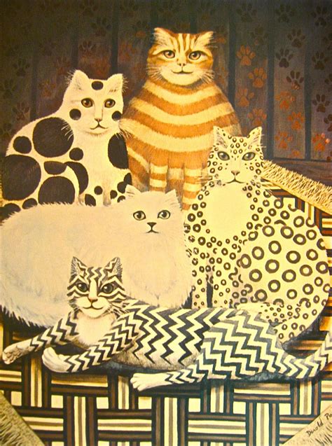Just Make The A Shape Cat Art Cat Painting Folk Art Cat