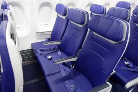 Southwest Airlines Boeing 737 Max 8 Standard Seats Pitch Legroom Photos