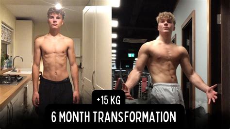 Insane 6 Month Skinny To Muscular Body Transformation 62kg 77kg 15kg Motivational Youtube
