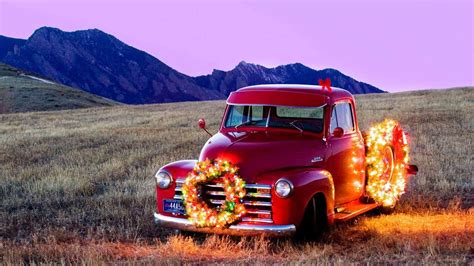 Pick Up Clasica Christmas Truck Red Truck Christmas Car
