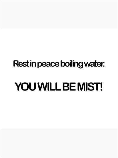 Rest In Peace Boiling Water Dad Jokes Poster For Sale By
