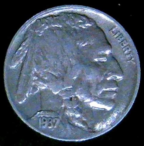 1937 Buffalo Nickels Indian Head Nickel Line Type V3p3r2 For Sale