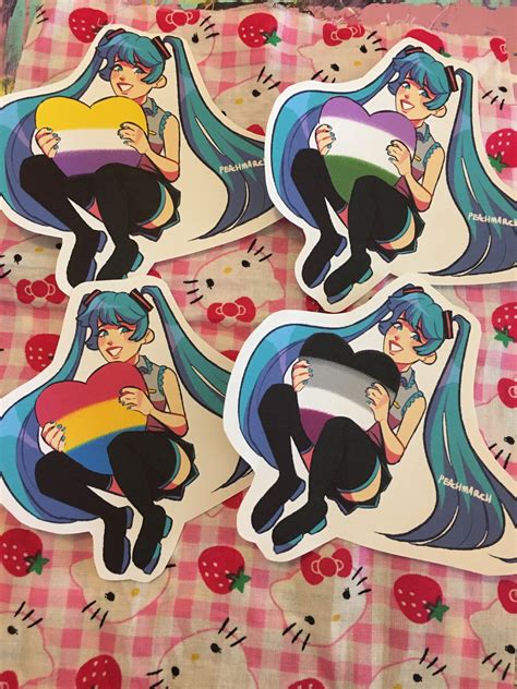 Lgbt Pride Hatsune Miku Stickers Etsy