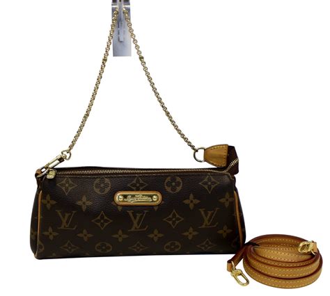 Louis Vuitton Monogram Canvas Pochette Eva Clutch Crossbody Bag