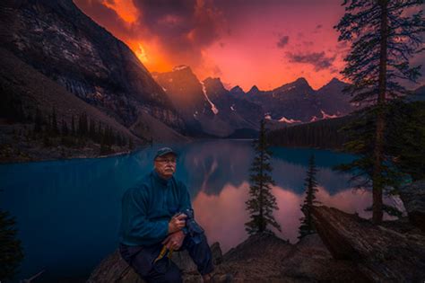 Moraine Lake Sunset © Jerry T Patterson All Rights Reser Flickr