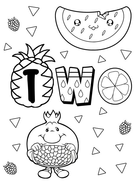 Free Coloring Pages Of Tutti Frutti