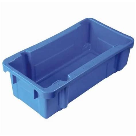 Adm Rectangular Blue Plastic Milk Storage Crate Size 510 X 328 X 280