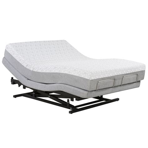 An Adjustable Bed Frame With The Mattress On It