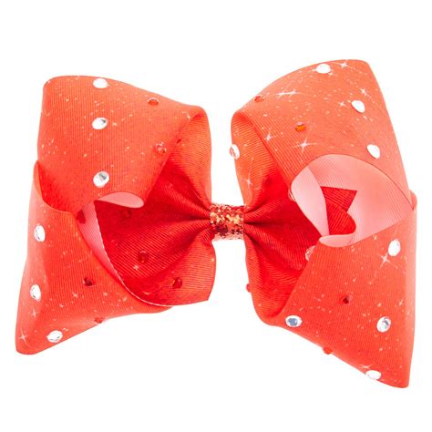 Jojo Siwa Large Signature Sleigh The Holiday Hair Bow Red Claires