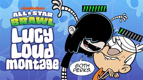 Goth Perks A Nickelodeon All Star Brawl Lucy Loud Montage Youtube