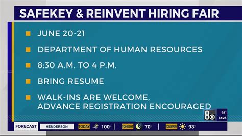 Las Vegas hosting job fair to fill Safekey, ReInvent positions - YouTube