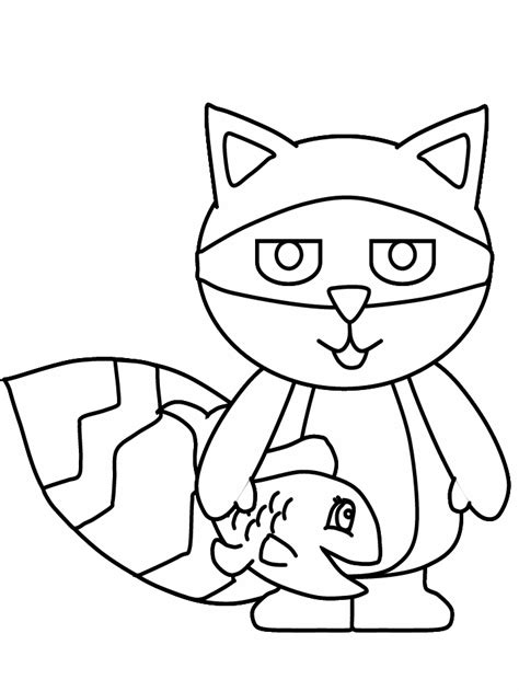 raccoon coloring pages    print