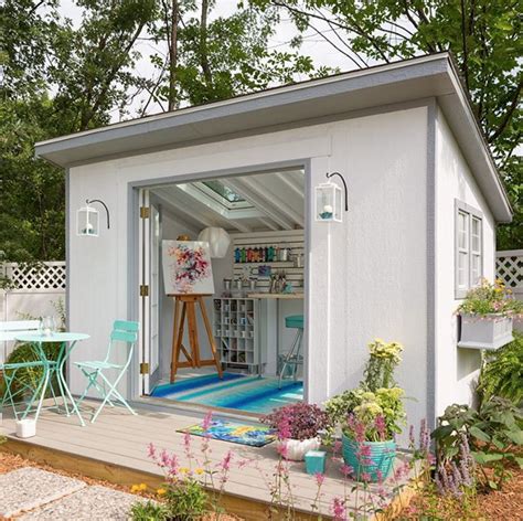 10 Most Jaw Dropping She Sheds Art Studio At Home Backyard Shed