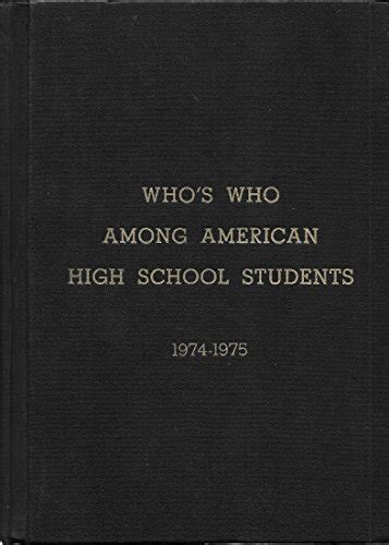 Who's who is a nationally recognized award. 9780915130016: Who's Who Among American High School Students 1974-1975 - AbeBooks - Educational ...