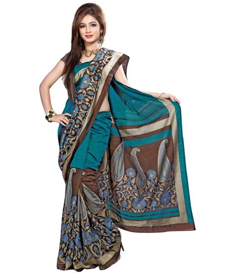 Jiya Multi Color Silk Saree Buy Jiya Multi Color Silk Saree Online At Low Price