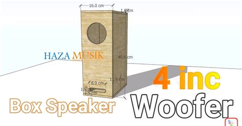 Box Speaker Inch Woofer Rumahan Haza Musik