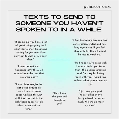 Text Messages To Send To Someone You Havent Spoken To In A While Feeling Wanted Healthy