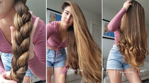 Asmr Mesmerizing Relaxing Brushing Super Thick Hair Long Hair Youtube