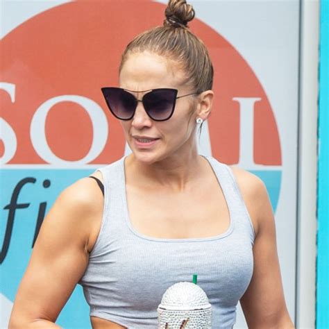Jennifer Lopez Shows Off Her Killer Abs In A Hot Pink Sports Bra On