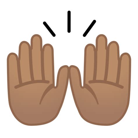 🙌🏽 Raising Hands Emoji With Medium Skin Tone Meaning And Pictures