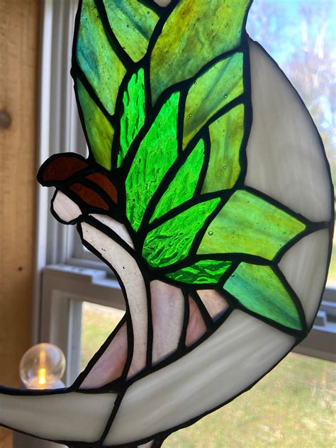 Fairy Stained Glass Suncatcher Stained Glass Fairy Fairy In Etsy