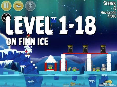 Angry Birds Seasons On Finn Ice Level Walkthrough Angrybirdsnest