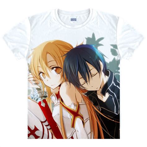 Sword Art Online Sao T Shirt Titania Shirt Colorful T Shirts Anime