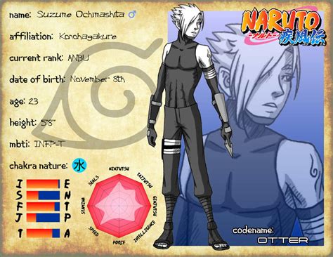Naruto Oc Profile Suzume Ochimashita Anbu Arc By Penelopejadewing