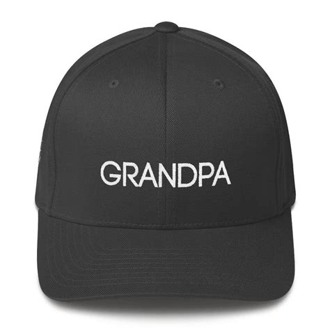 Grandpa Flexfit Structured Twill Cap Hat Grandpa Hat Grandfather Hat Grandpa Cap Christmas